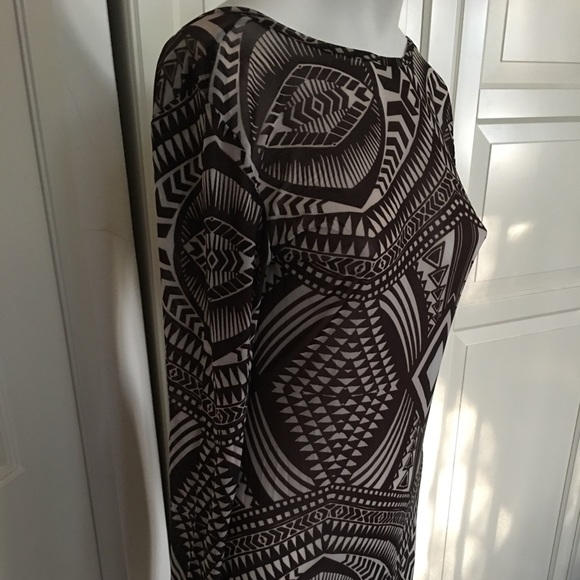 💜 MISSGUIDED FITTED LOW BACK MIDI PRINT DRESS💜 COVER UP - Picture 3 of 6